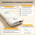 Tira De Luz Led Rígida Recargable Usb Regulable - 50cm - Imagen 4