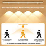Tira De Luz Led Rígida Recargable Usb Regulable - 50cm - Imagen 5