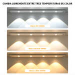 Tira De Luz Led Rígida Recargable Usb Regulable - 50cm - Imagen 6
