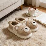 Pantufla Alta Unisex Con Interior De Corderito Diseño Osito - Imagen 5