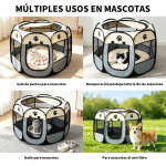 Corral Plegable Para Mascota Canil Cerco Para Perro O Gato S - Imagen 9