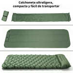 Colchon Colchoneta Inflable Para Acampar Super Liviano - Imagen 4