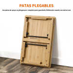 Mesa De Cama Reclinable Para Laptop Libros De Madera - Imagen 8
