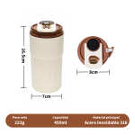 Termo Vaso Smart Café Térmico Mug 400ml Digital Temperatura - Imagen 3