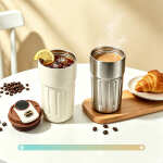Termo Vaso Smart Café Térmico Mug 400ml Digital Temperatura - Imagen 6
