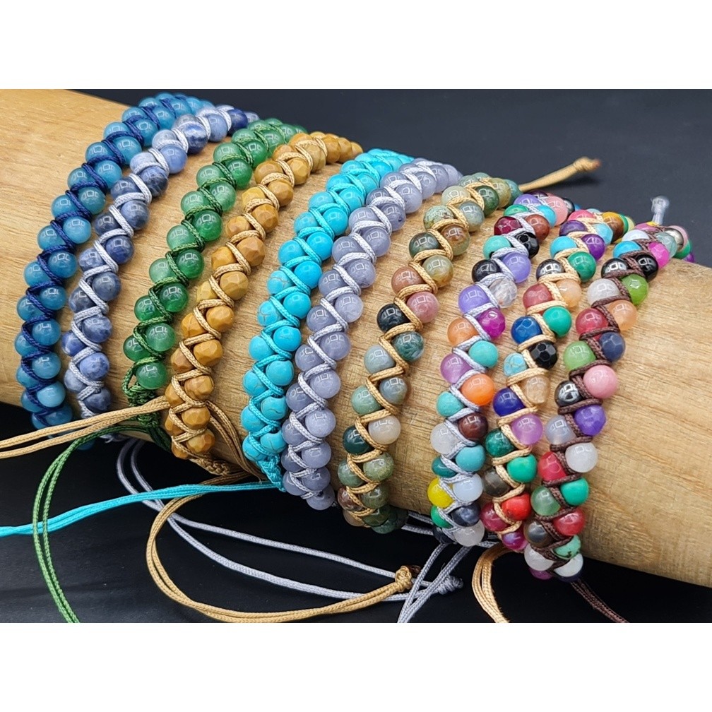 Boho Beaded Adjustable bracelet