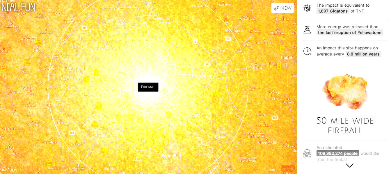 Asteroid Impact Simulator - Best Vintage Backgrounds in HD