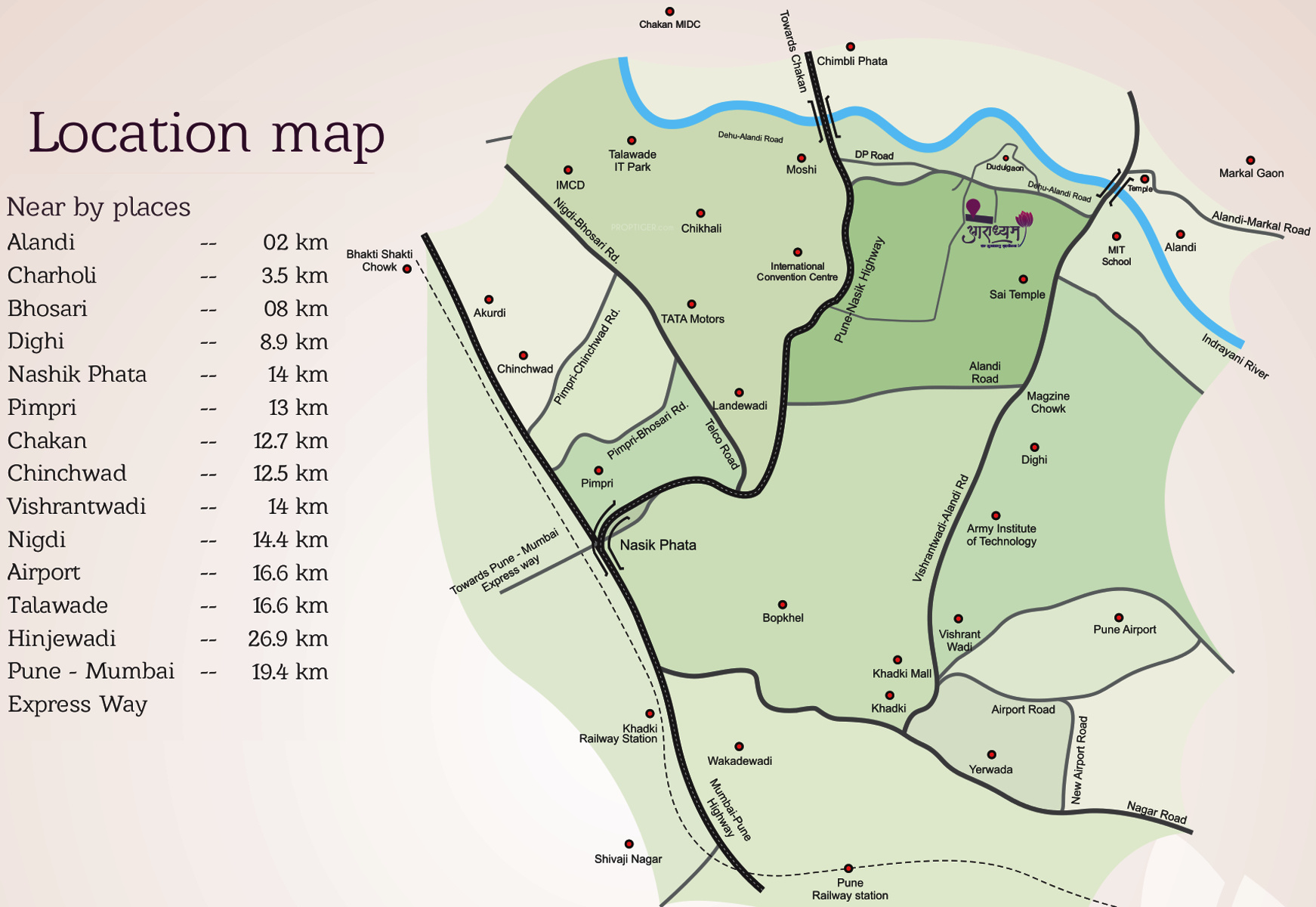Kesar Aaradhyam In Alandi Pune Price Location Map Floor Plan Aaradhyam Location Plan 5632209 