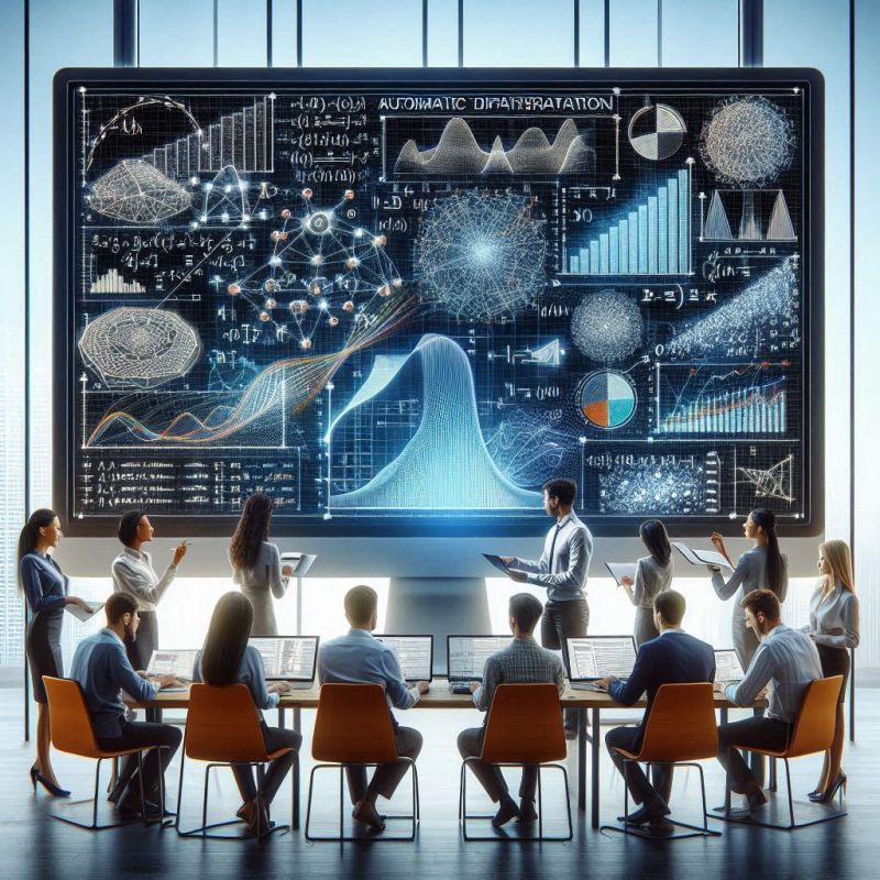 Automatic Differentiation - Elegant Vintage Pattern - Desktop