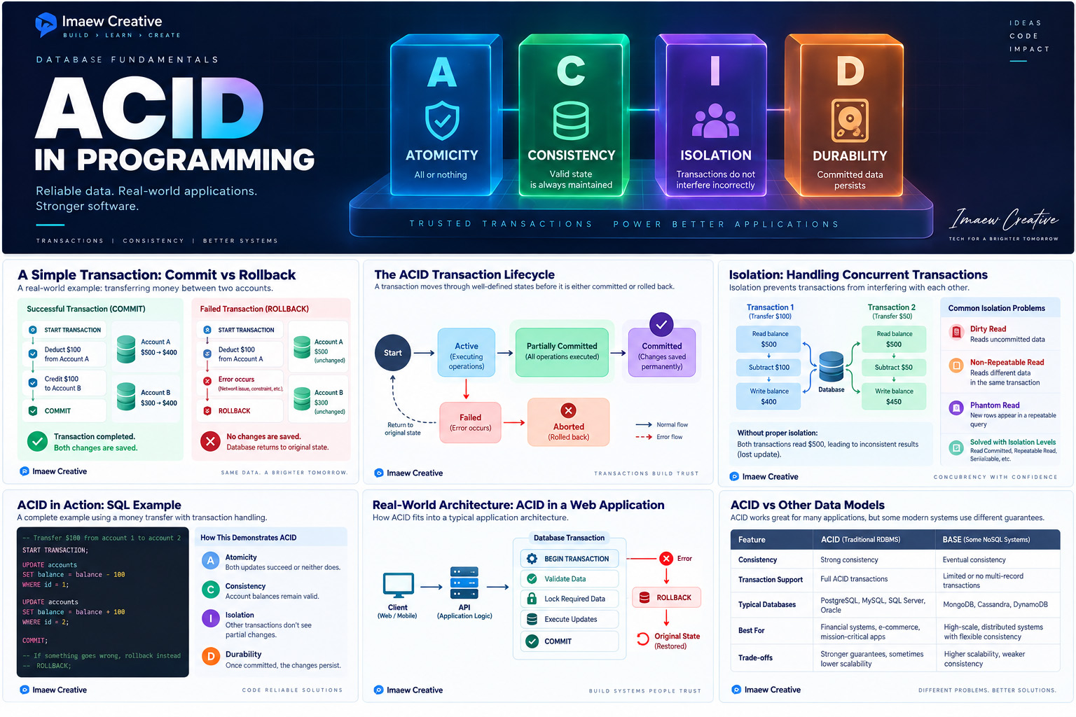 ACID in Programming: A Complete Guide to Database Transactions with Practical Implementation Examples