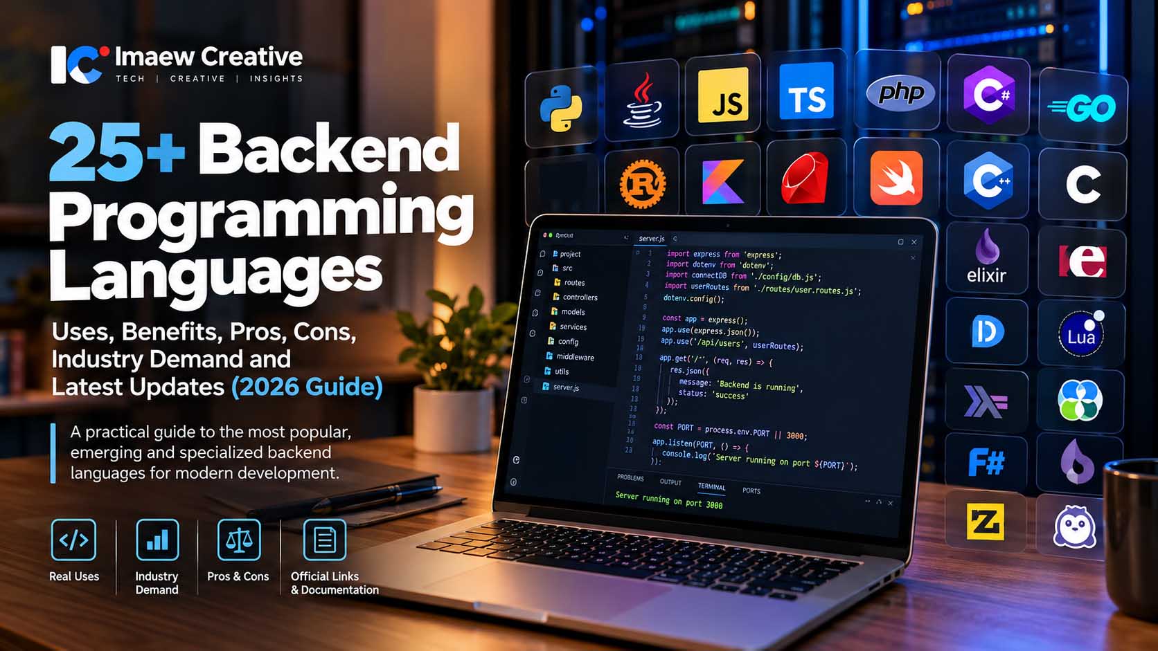 25 Backend Programming Languages Explained: Uses, Benefits, Pros, Cons, Industry Demand, and Modern Developments (2026/2027 Guide)