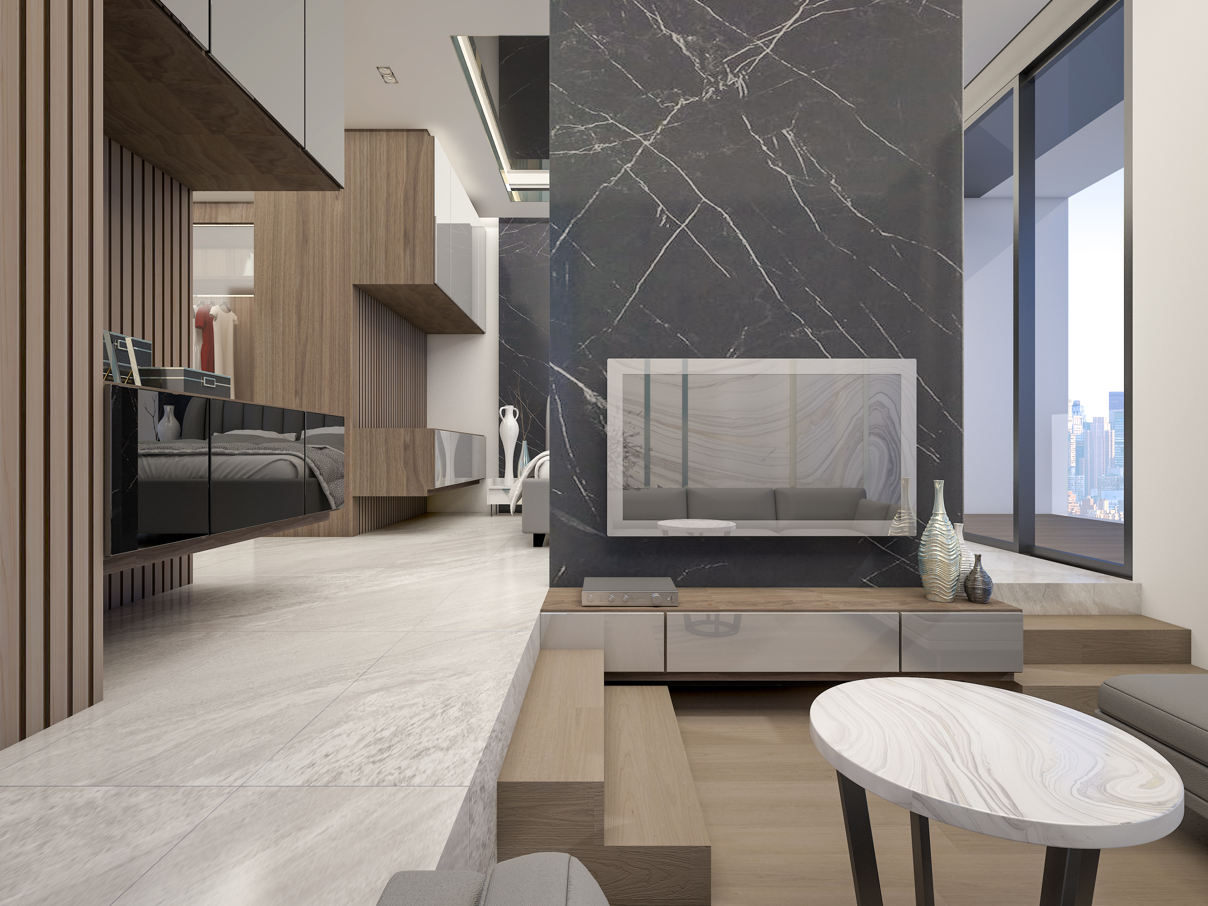 Transport back to the 70s with the sunken living room trend