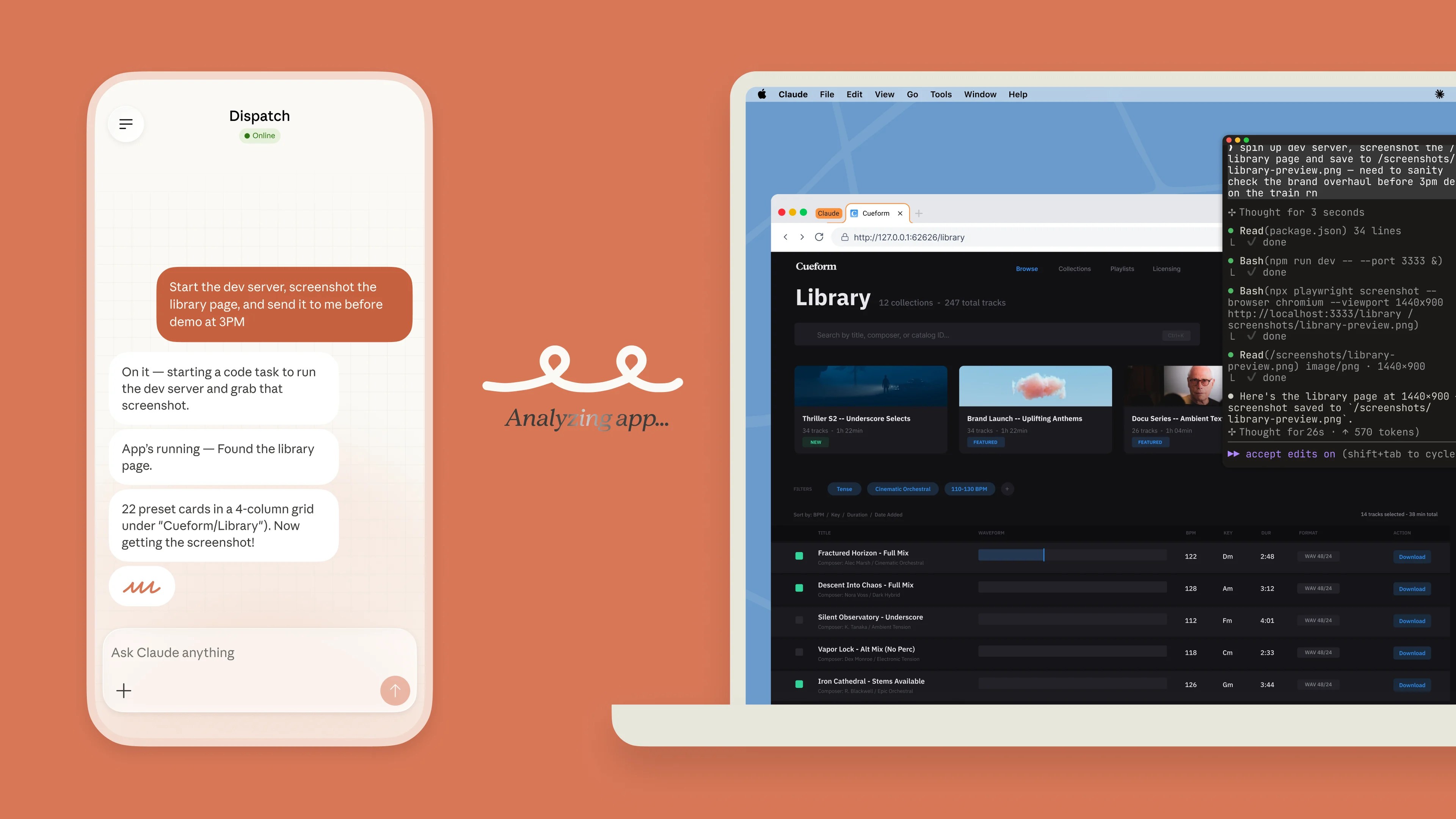 Anthropic 推Claude電腦操控手機遠端派任功能 Mac直覺操作新體驗 情境示意