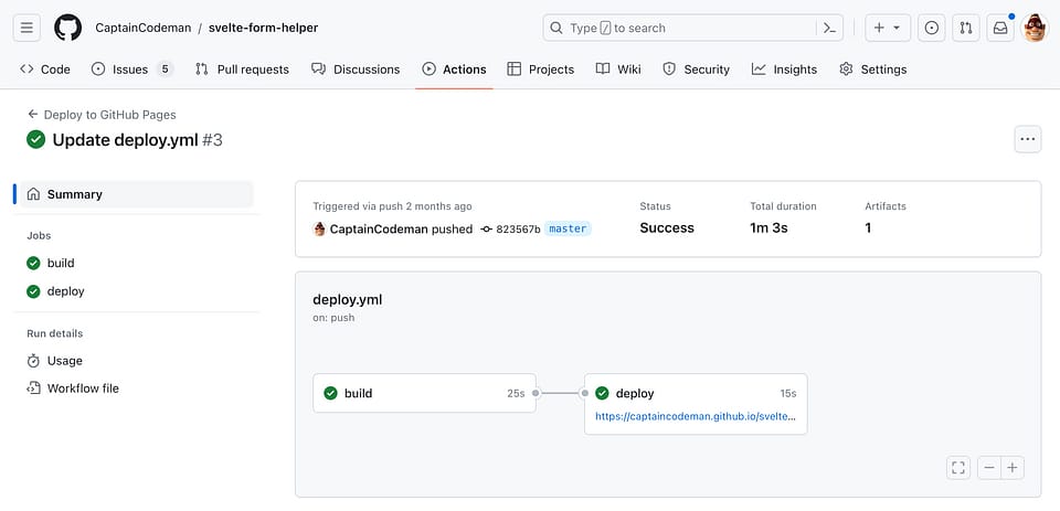 Deploy A Sveltekit App To Github Pages Captain Codeman