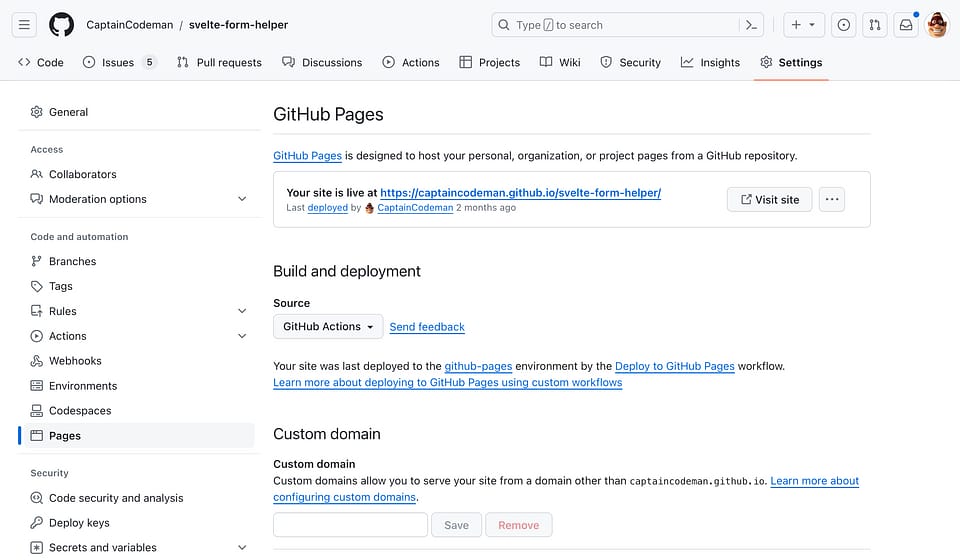 Deploy A SvelteKit App To GitHub Pages | Captain Codeman