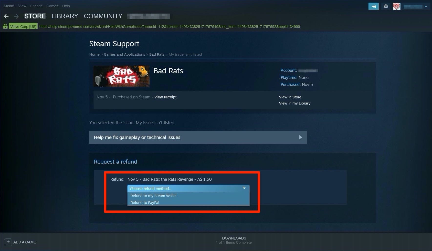 Steam Refund Games To How