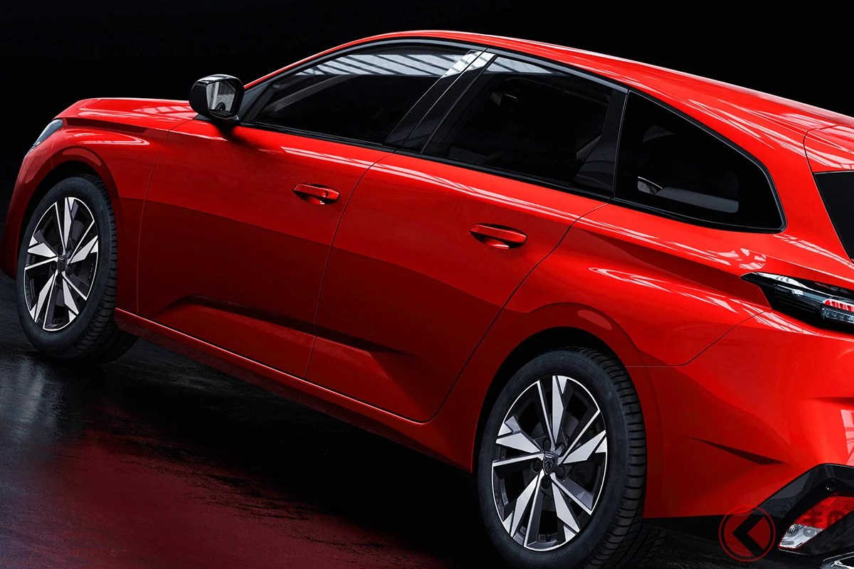 Peugeot 308 SW 具流線車身與三爪頭燈