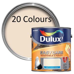 paint care easy dulux colours washable tough matt 5l