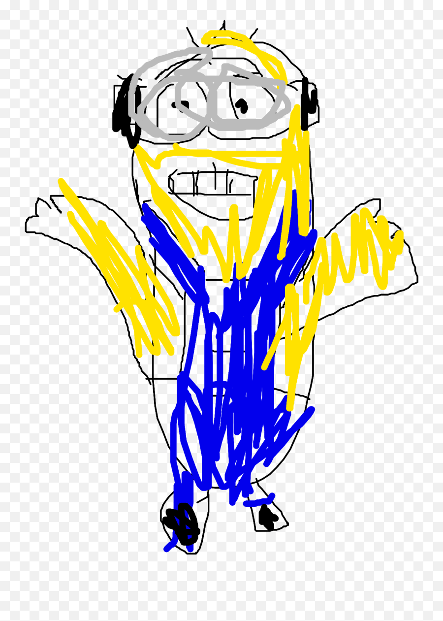 No, he's not a pirate, despite how cool that would be.he's just here to have a big ball of wibbly … How To Draw A Minion Easy Cute Minion Drawing Emoji Minion Emojis Free Transparent Emoji Emojipng Com