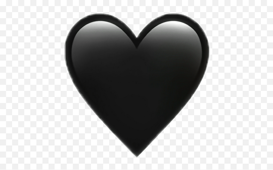 Heart Emoji Iphone Emojiip Black Sticker Png Tumblr - Black Heart Png Ios,Heart Emoji Png - Free Transparent Emoji - Emojipng.com 561_X_900_jpg