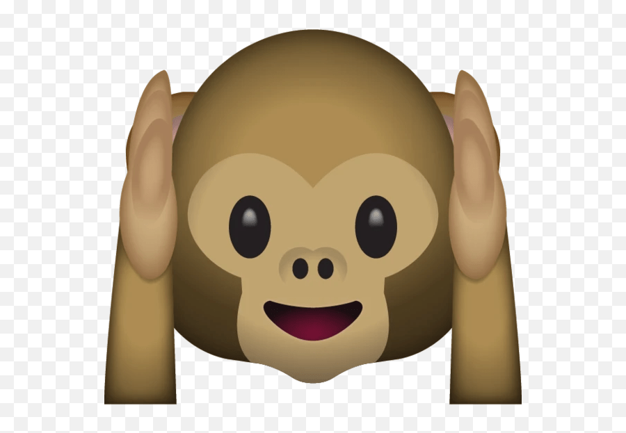 Set vector stock illustrations isolated . Hear No Evil Monkey Emoji Hear No Evil Monkey Emoji Monkey Emoji Free Transparent Emoji Emojipng Com