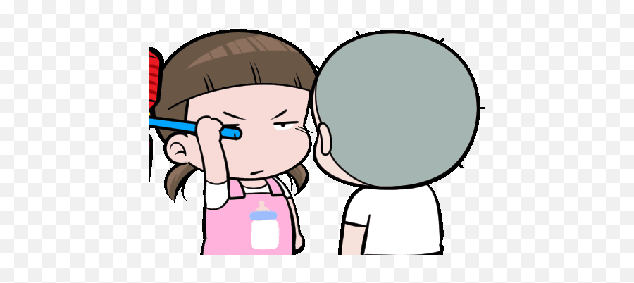 Gif Cute Cartoon Pictures Cute Love Gif Nomyen Huakrien Pop Up Stickers Gif Emoji Emoticon Sedih Gif Free Emoji Png Images Emojisky Com