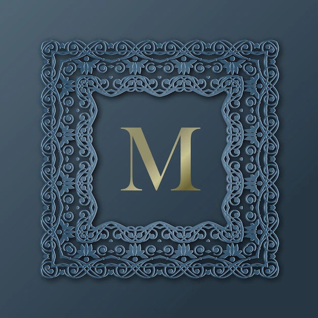 Download this free vector about monogram frame set, and discover more than 18 million professional graphic resources on freepik. Premium Vector Patterned Frame For Monogram Design