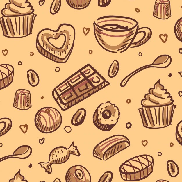 Fondo De Postres Vector Gratis