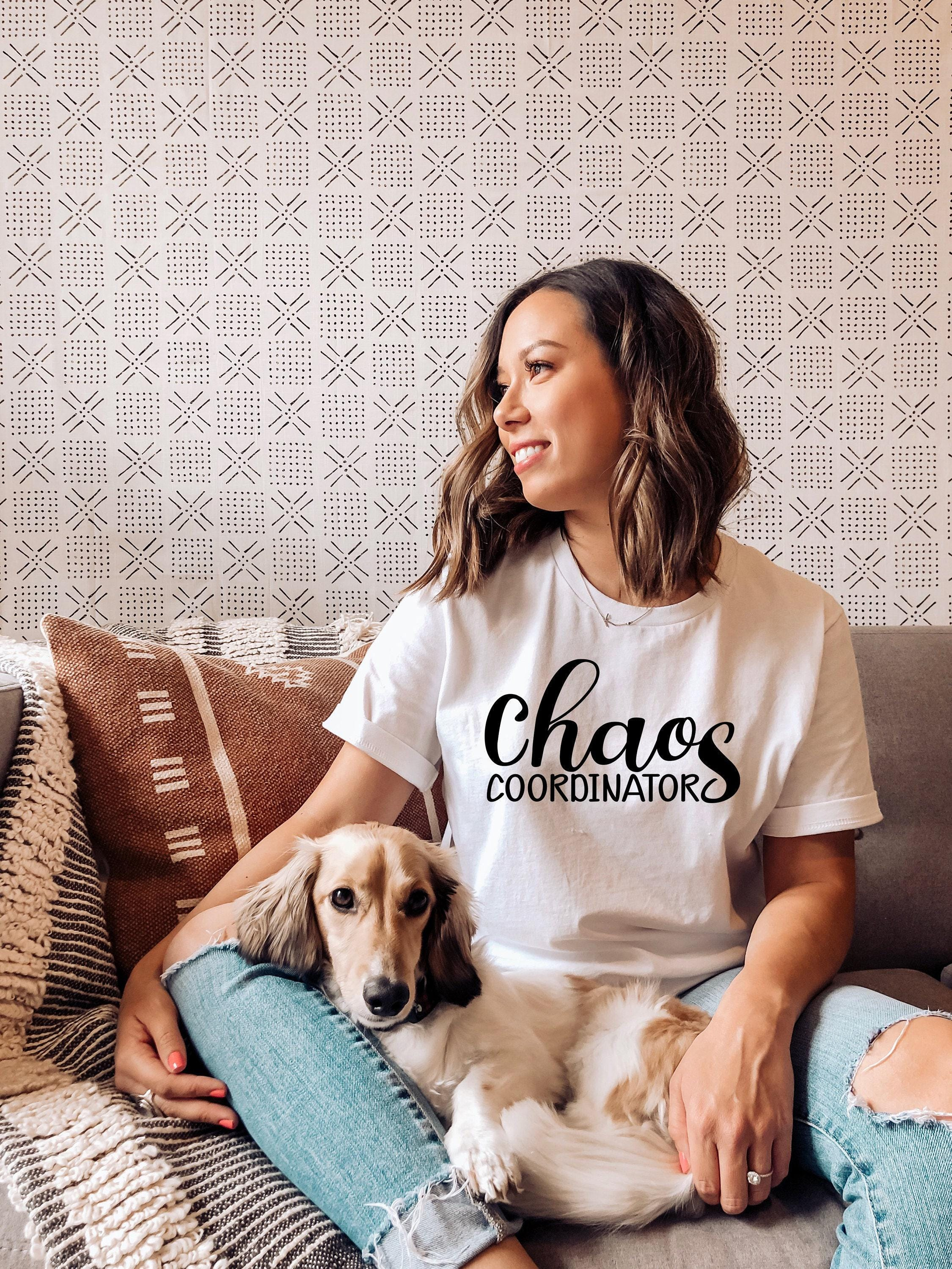 Chaos Coordinator Mom/Teacher Shirt, Funny Mom Life Tee Chaos Coordinator Mom/Teacher Shirt, Funny Mom Life Tee