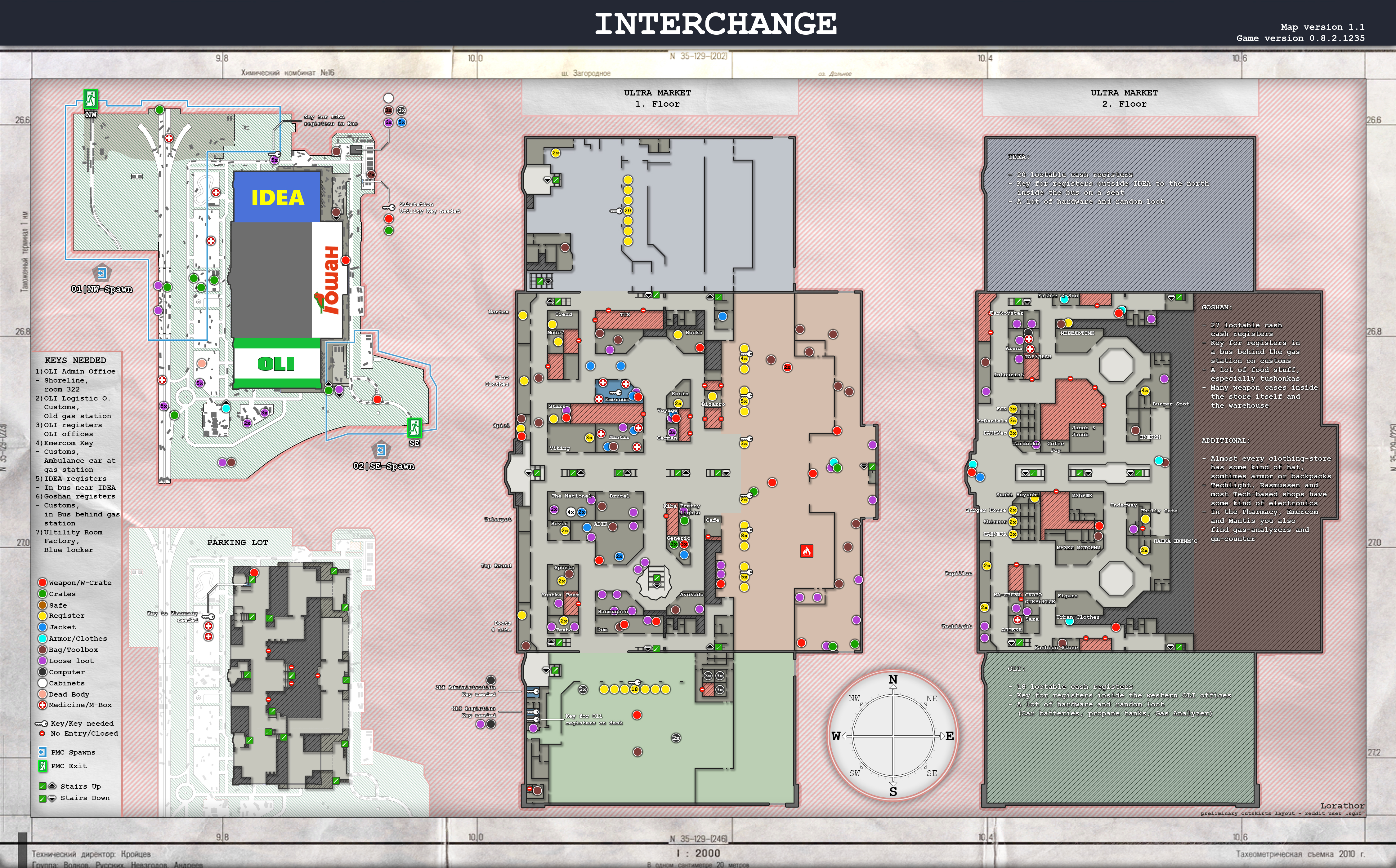 Interchange Map Incl Loot And Keys R Interchange 1 1 