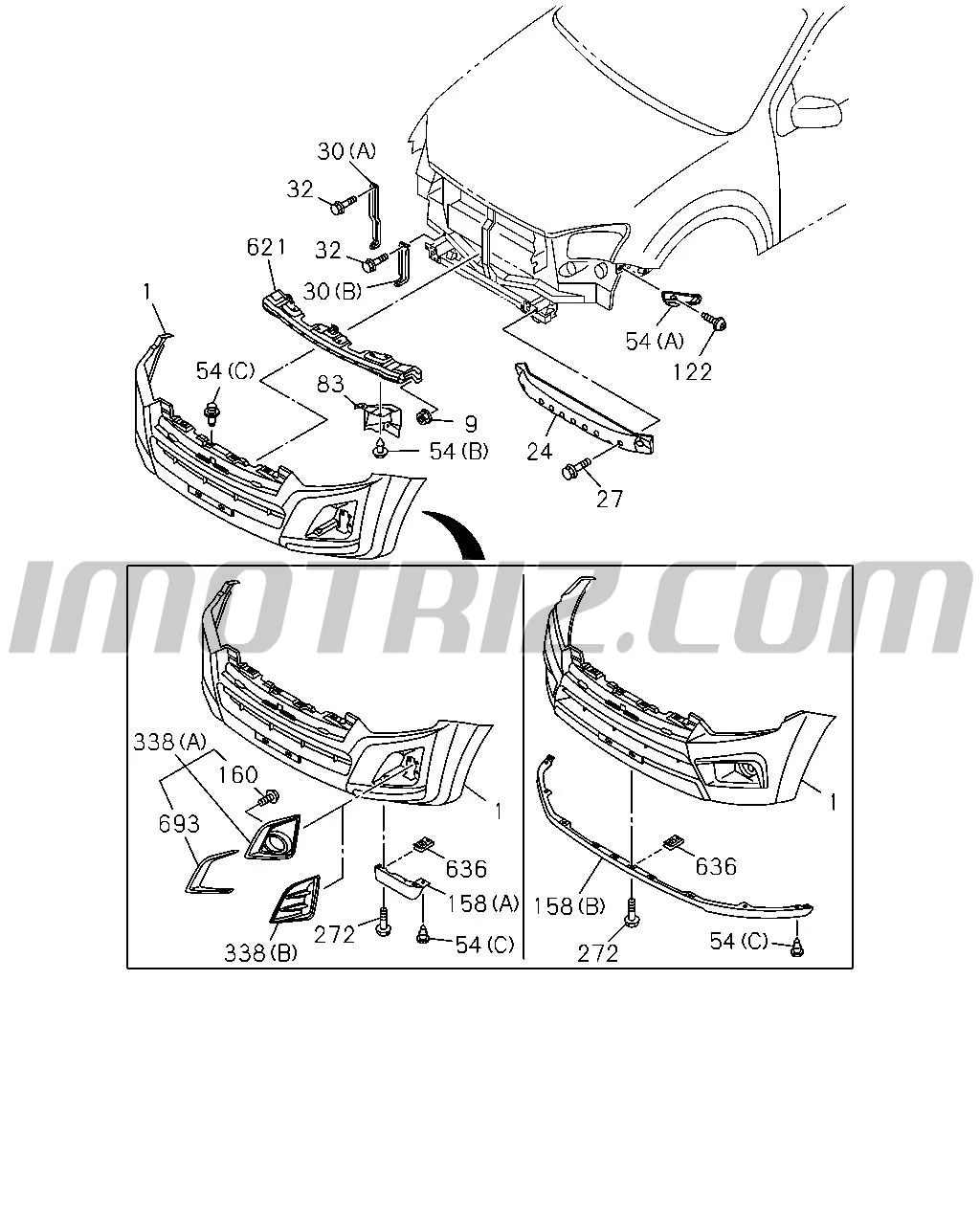 Bomper Del Che Luv D-Max 19- Luv D-Max