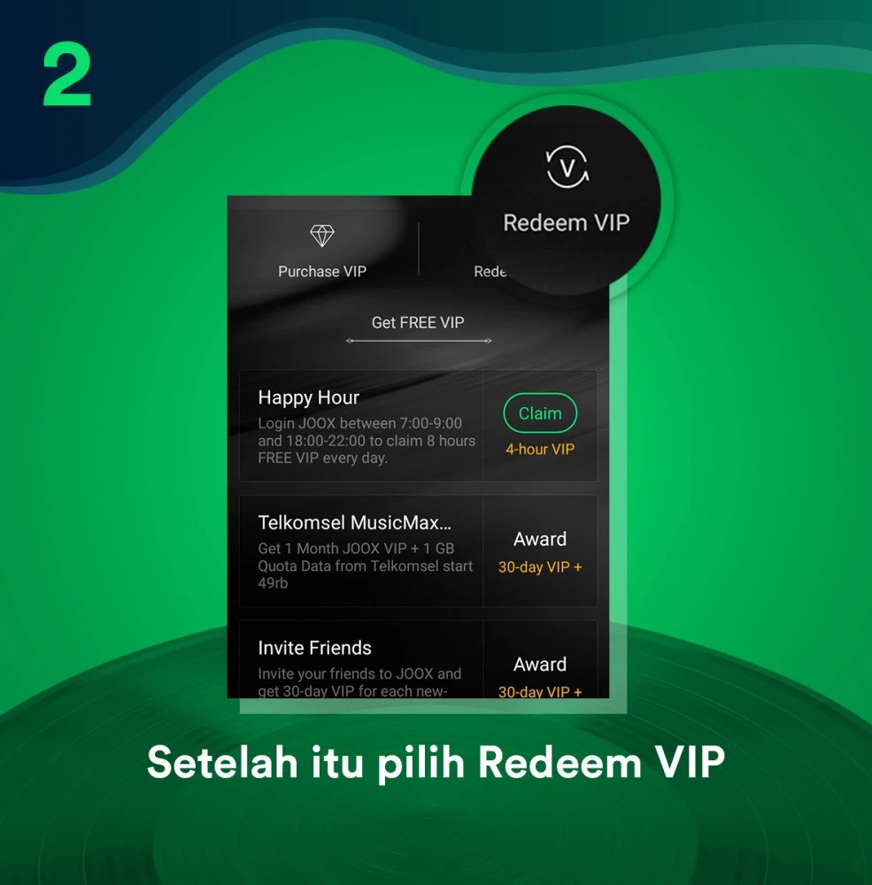 Pilih joox vip · 3. Tebak Kode Dan Dapatkan Vip Joox Gratis Joox