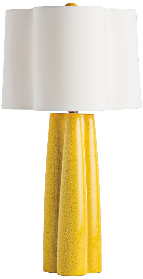 A sculptural lamp such as the interfold lumalight 60 series floor lamp designed by roland simmons will be a main focal point both day . Roland Simmons Lumalight Swerve Canary Yellow Table Lamp