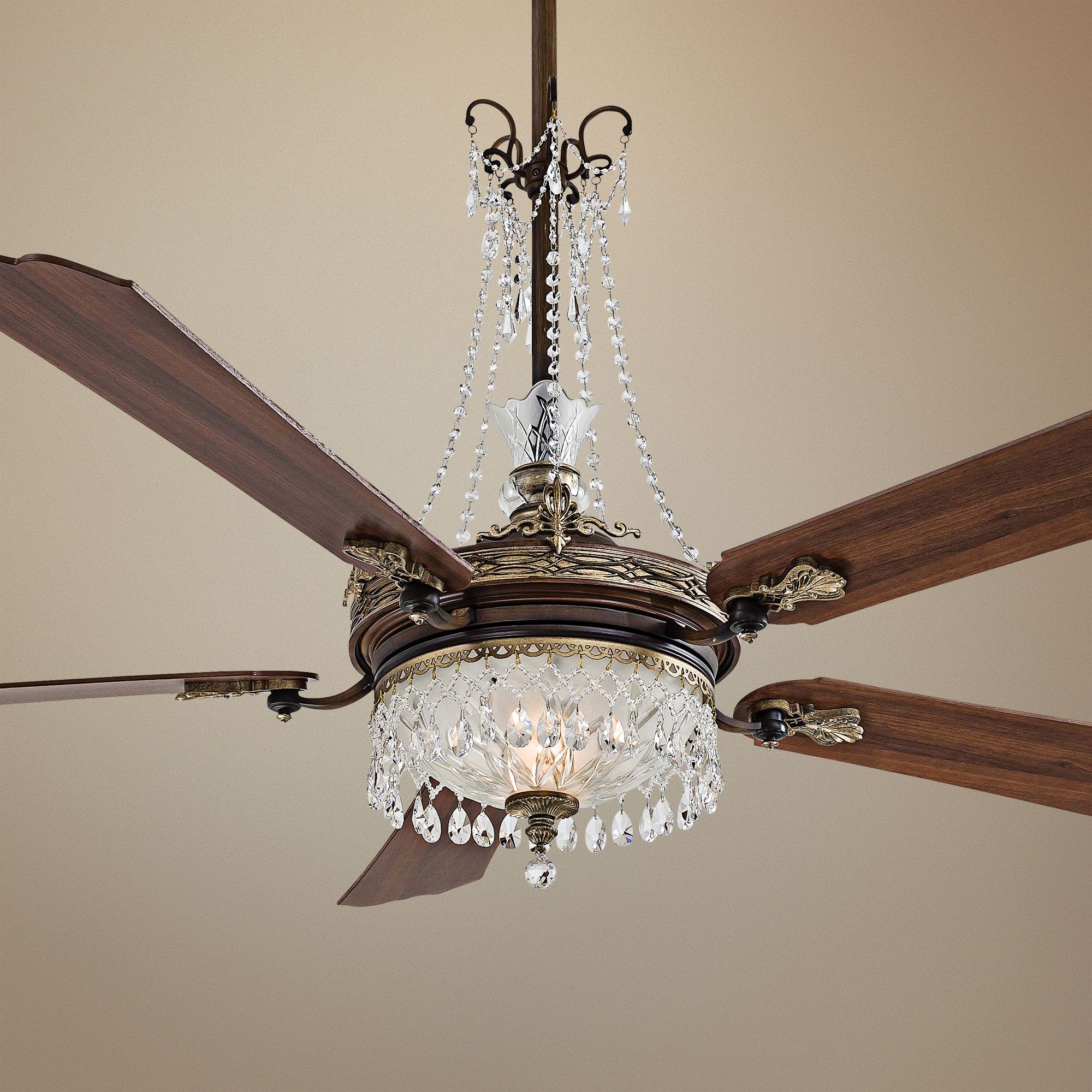 With so many variables and options, what should you consider when choosing a ceiling fan? 68" Cristafano Belcaro Walnut Ceiling Fan - #04767-13654