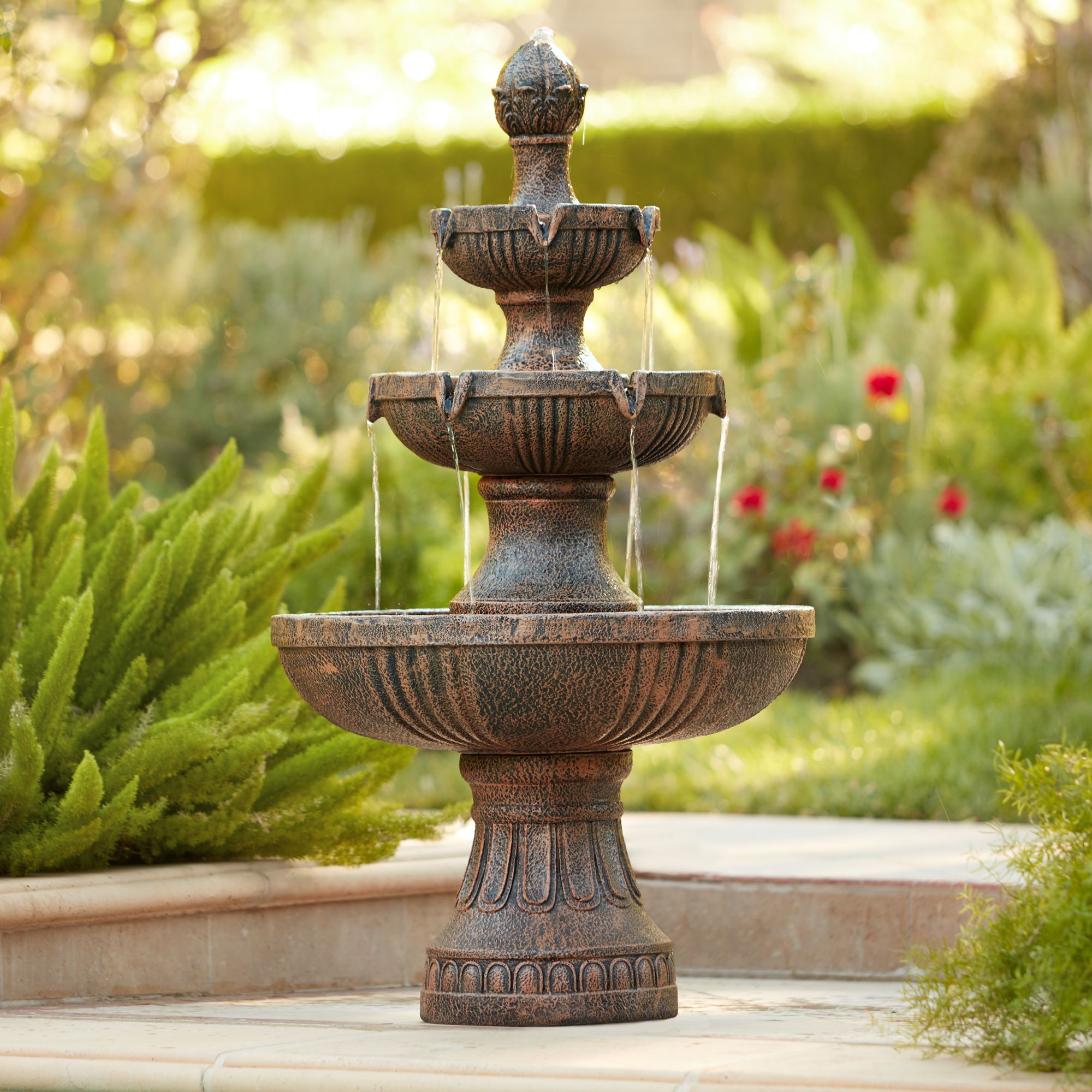 ravenna 43" high italian garden fountain by john timberland 55336 on italian style outdoor fountains