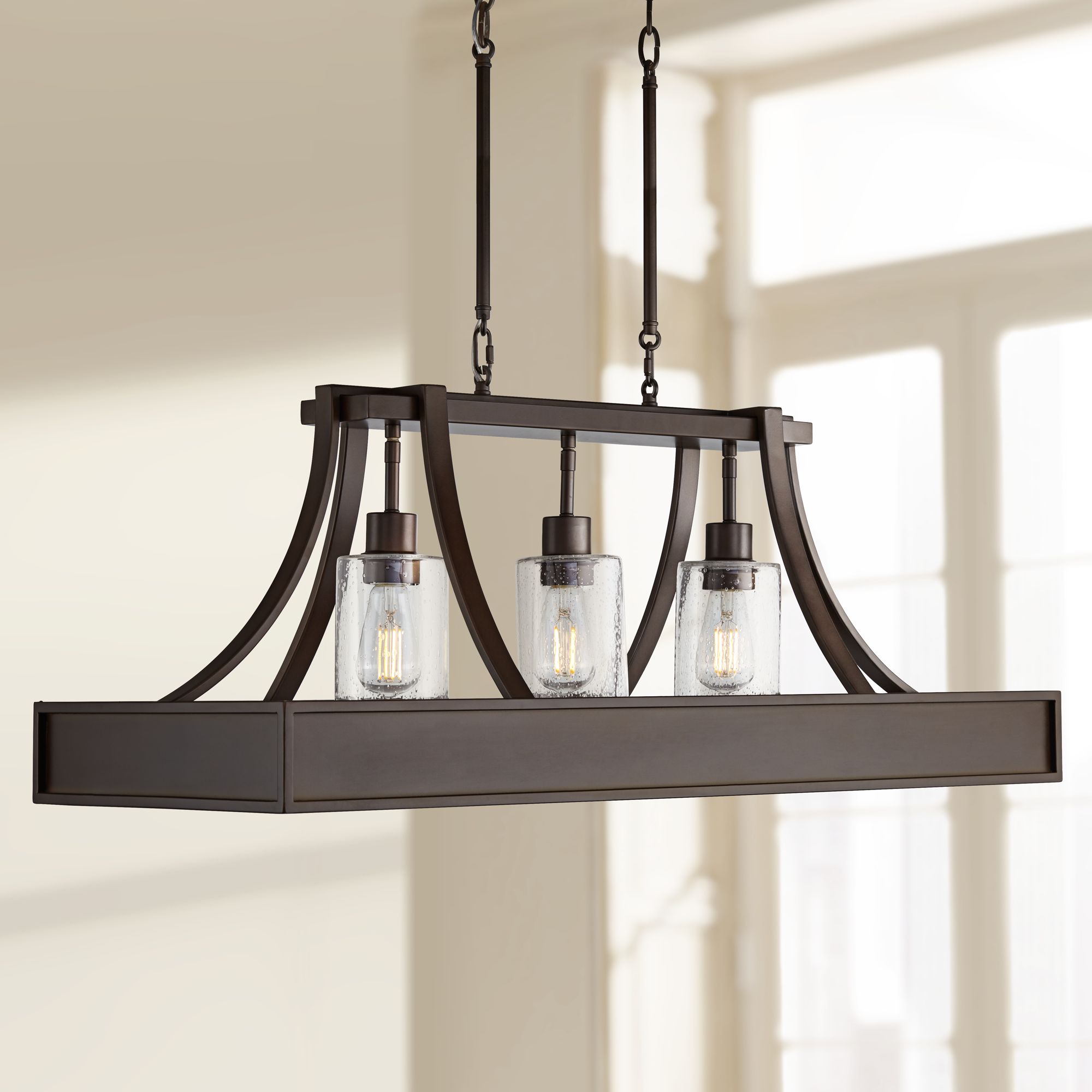 Possini Euro Design Bronze Pendant Chandelier 12 1/2" Wide ...
