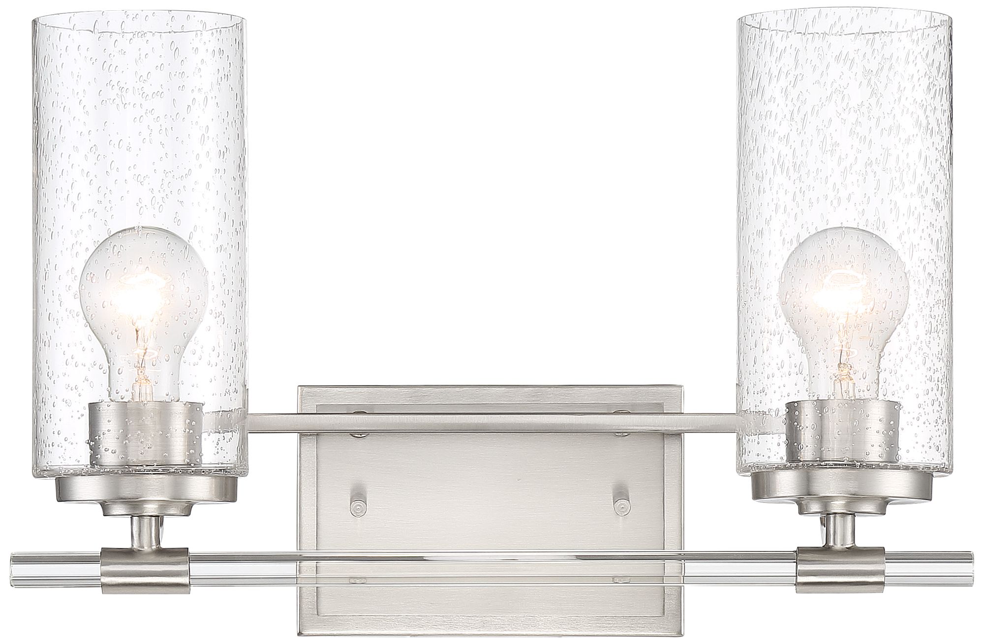 Shop wayfair for the best possini euro bath light. Possini Euro Portneuf 17 1/2"W Nickel 2-Light Bath Light