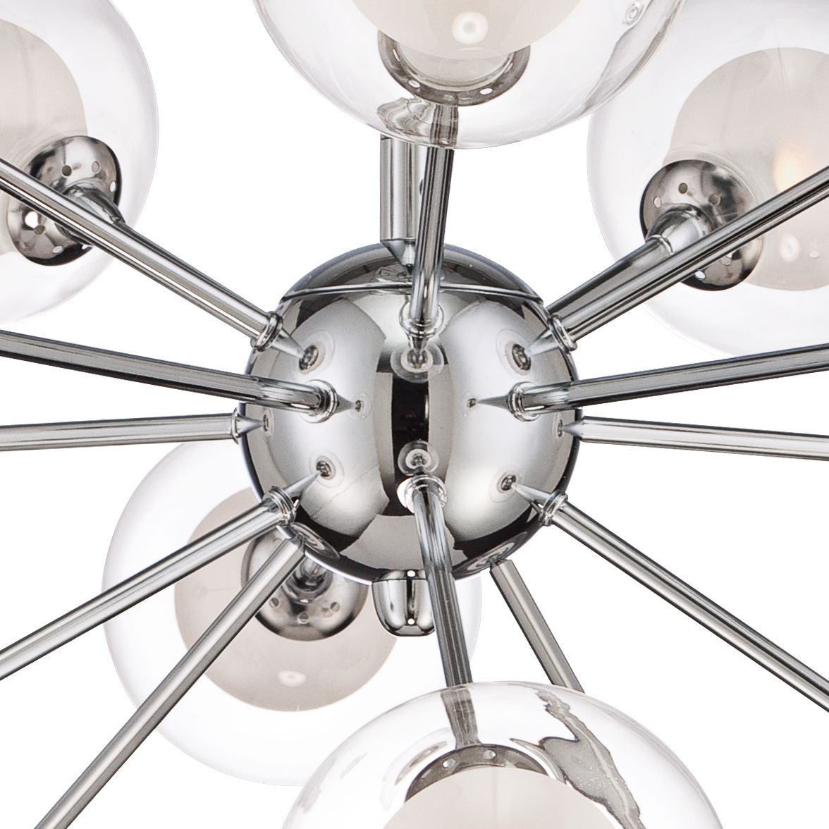 Beauty appearance, soft lighting, easy . Possini Euro Design Glass Sphere 15-Light Ceiling Light
