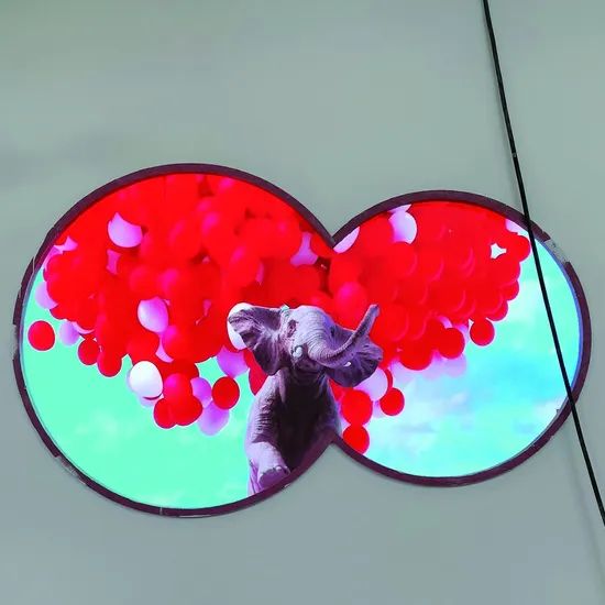 Creative Circular Module Circular Led Display Custom Led Screen - Minimal Texture Collection - 8K Quality