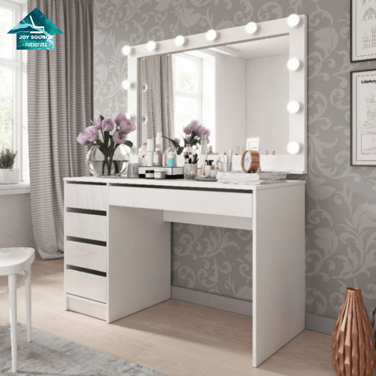 China White Wood Mirror Almirah Simple Dressing Table Designs With Drawer China Dressing Table Designs Dressing Table With Drawer
