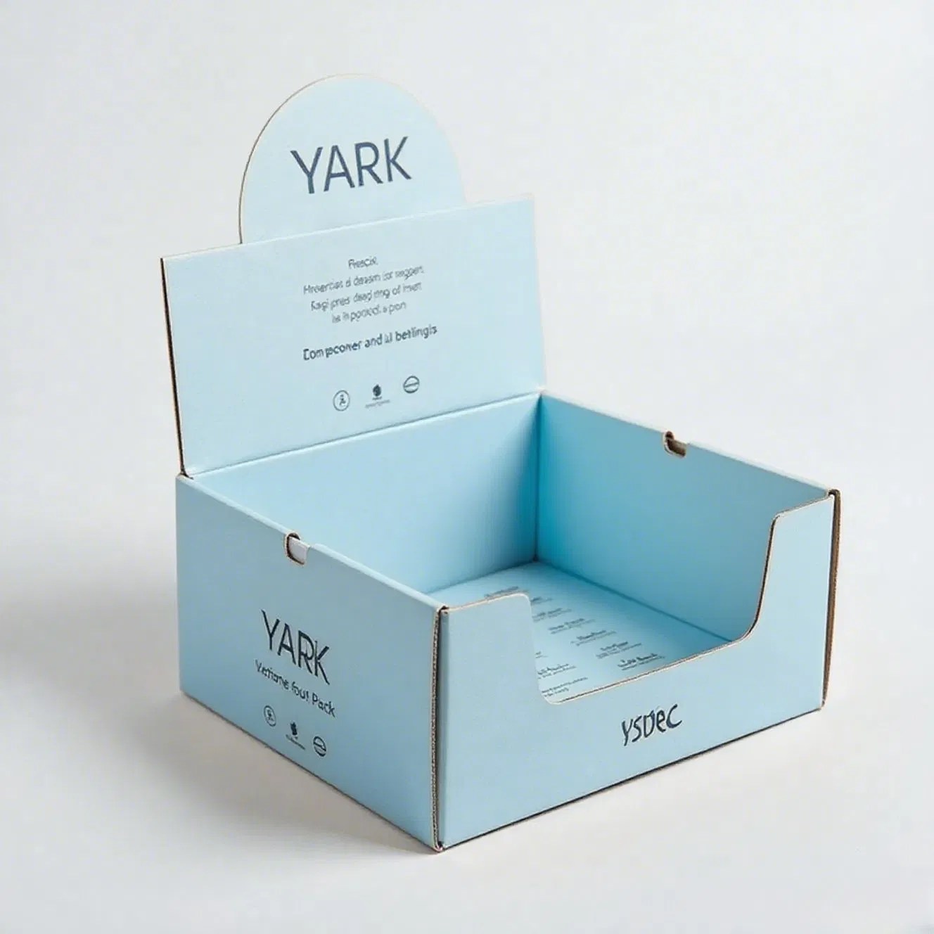 Customized Logo Printed Eco-Friendly Multifunctional Counter Display Rack Retail Cardboard Display Box