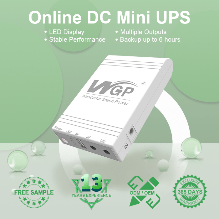 Mini UPS for WiFi Router Modem CCTV Camera Mobile Phone