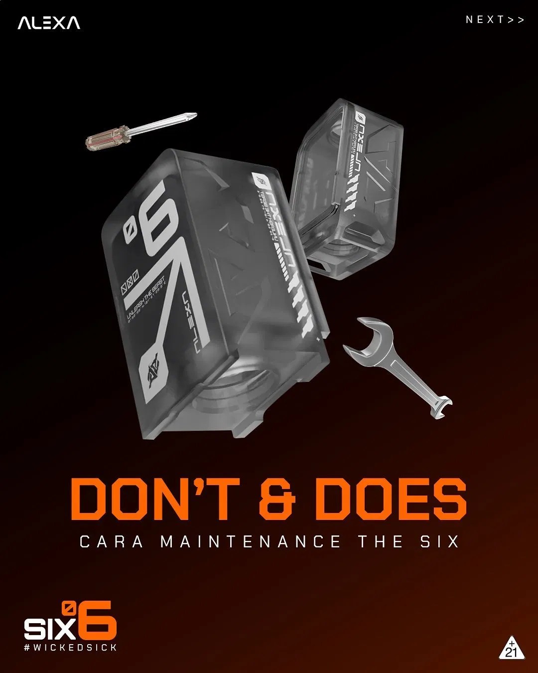 Alexa Dtl E-Cigarette Rdta/Rba/Rda/Sub-Ohm Mod Rba Atomizer Vape Pod Fulory