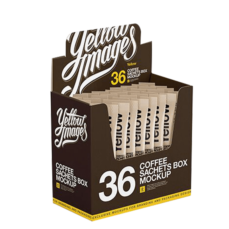 Retail Full Color Printed Snacks Cardboard Display Box Counter Customized Paper Display Box