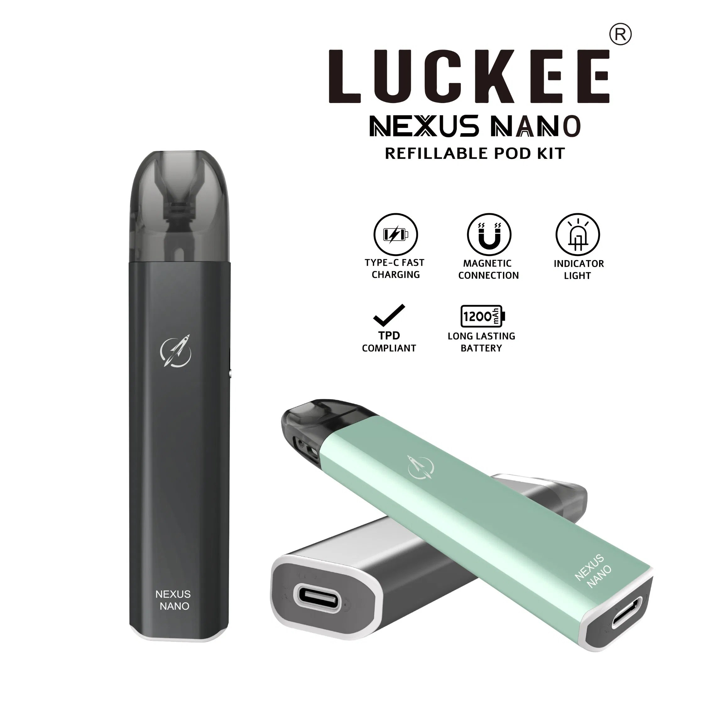 Rechargeable Pod Kit Airflow Control Device Close Pod System