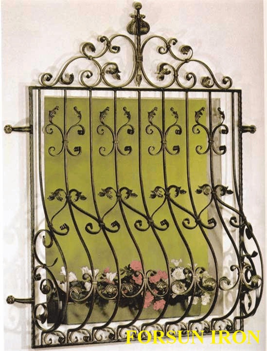 China Fixed Simple Iron Window Grill Design China Grill Window