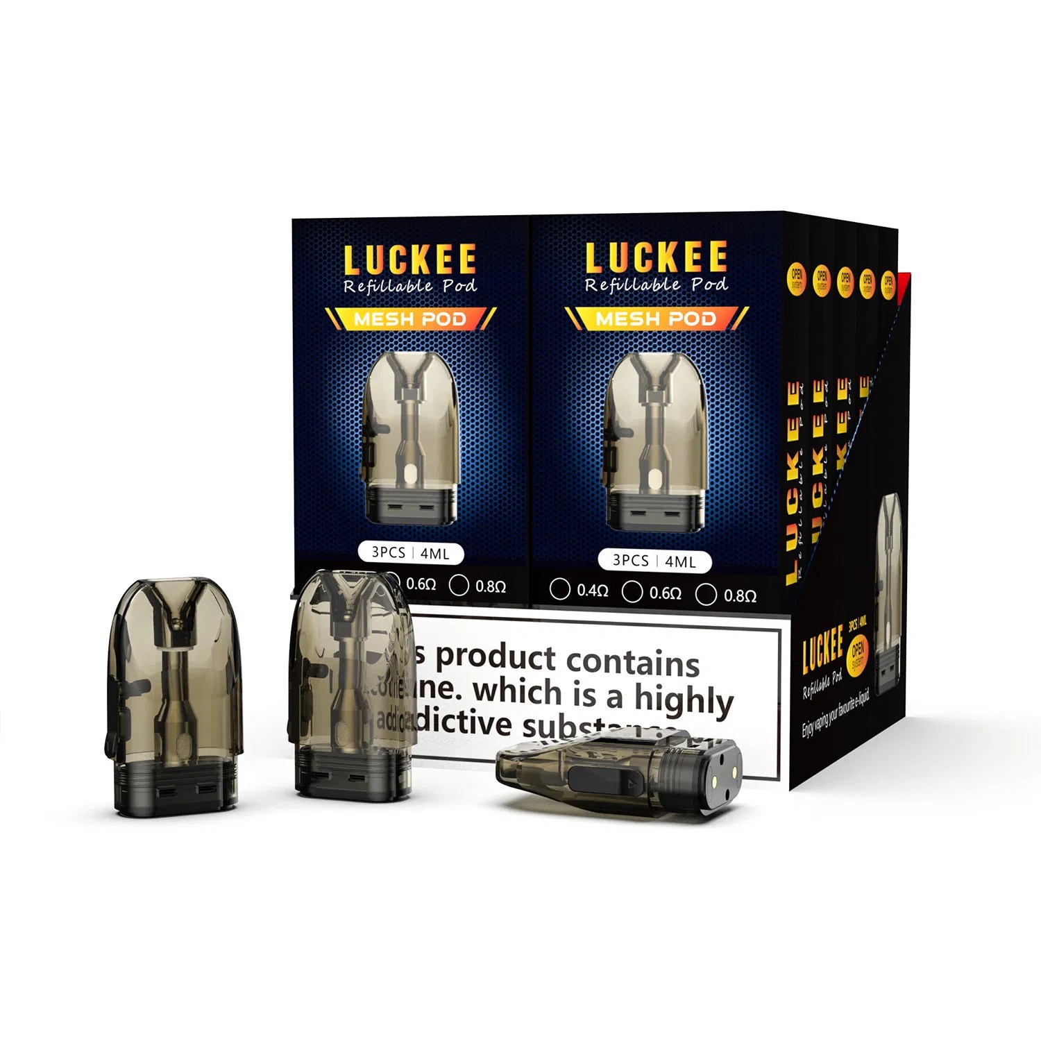 Open System Luckee Pod 4ml Empty Refillable Pod