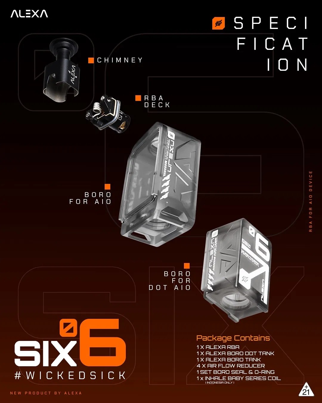 Alexa Fast Delivery Vape Device Boro DOT Raga Box Mod Glass Pctg Rba Atomizer