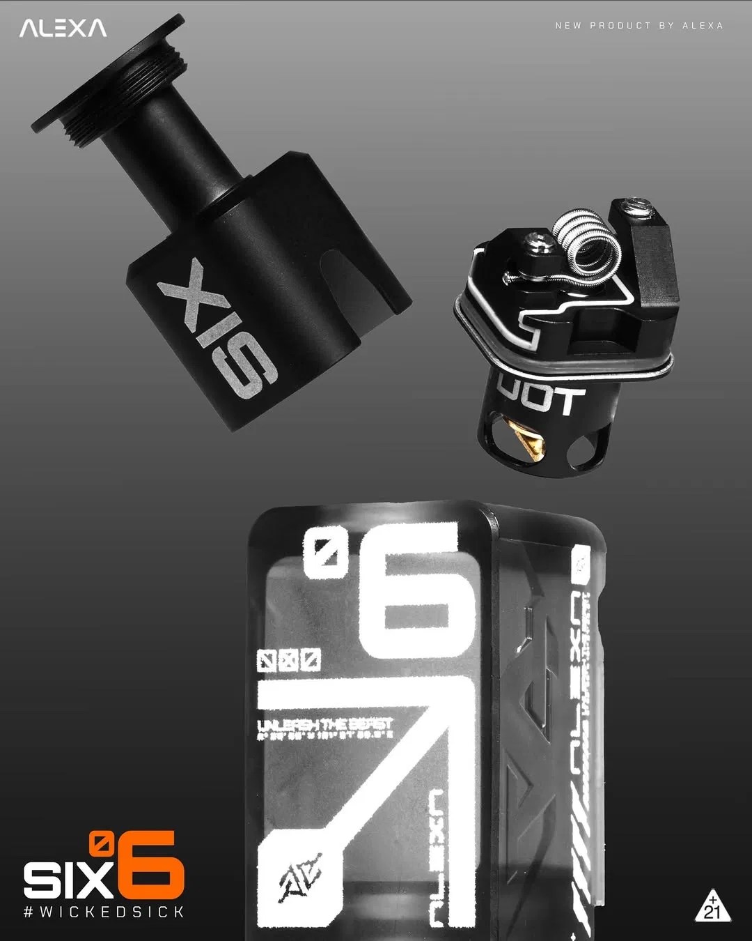 Alexa Dtl E-Cigarette Rdta/Rba/Rda/Sub-Ohm Mod Rba Atomizer Vape Pod Fulory