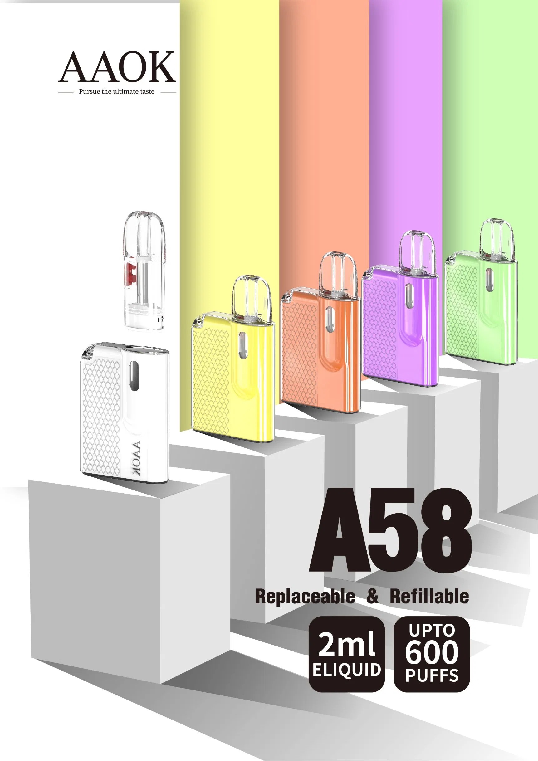 A58 2ml Open System Refillable Replaceable Pod System